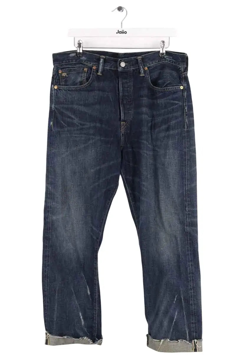 Jean droit Ralph Lauren Bleu en Coton, taille L - Seconde Main