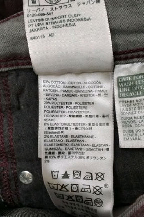 Jean slim Levi's  Bordeaux