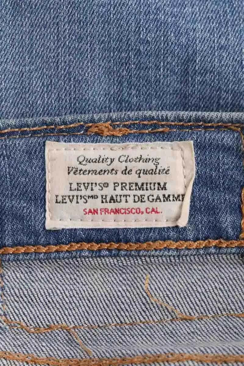 Jean droit Levi's 511 Bleu en Coton