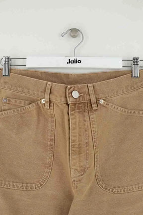 Jean large Laurence Bras Beige en Coton