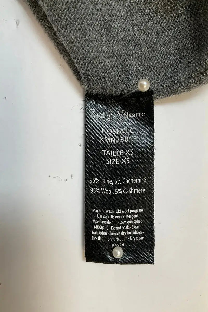 Pull Zadig & Voltaire Gris en Laine