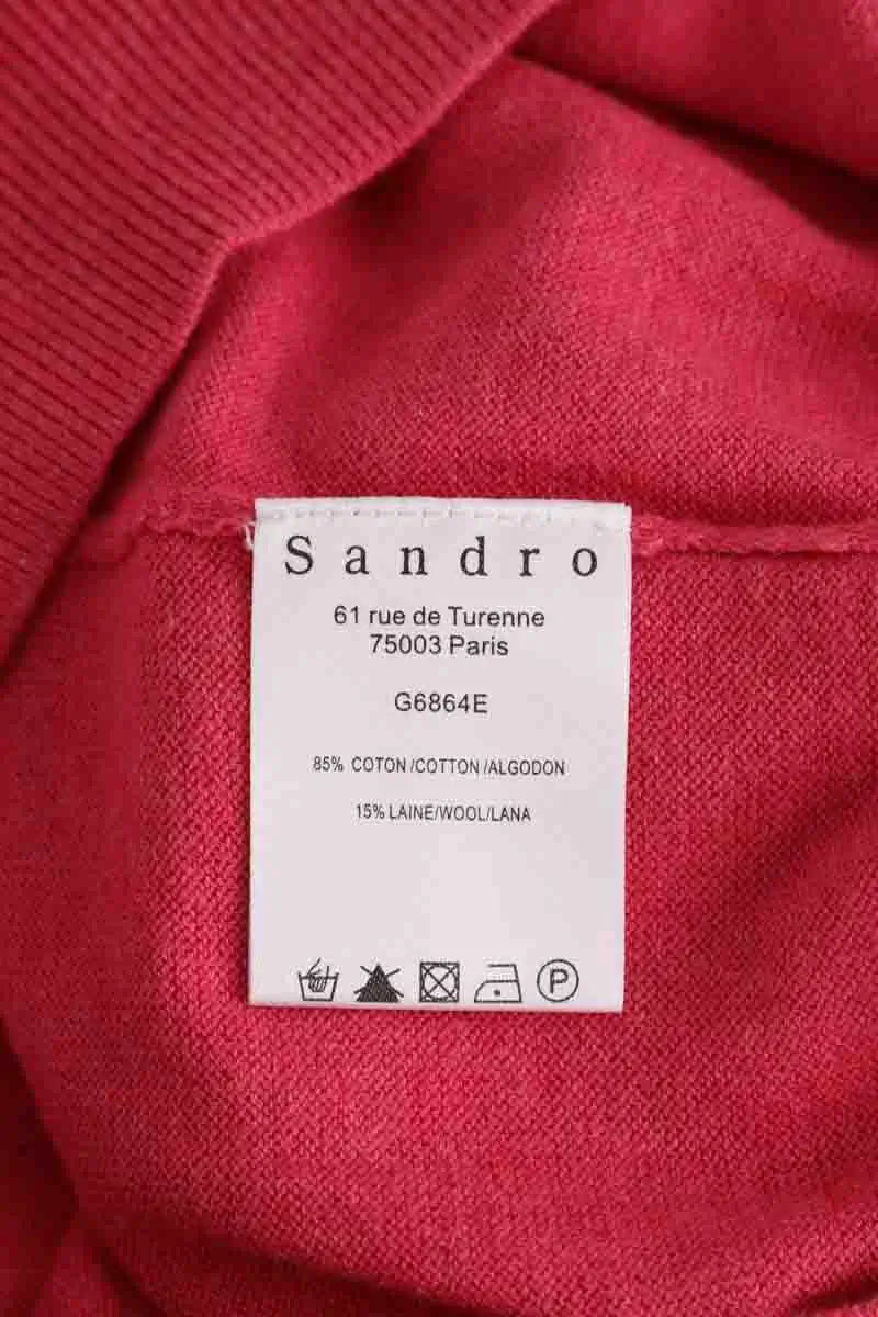 Cardigan Sandro Rose en Coton