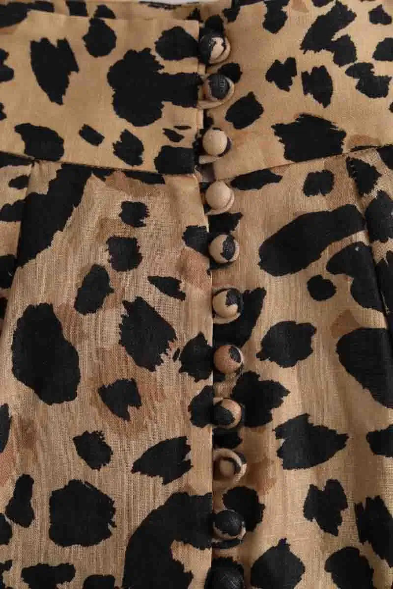 Jupe Zimmermann Beige en Lin