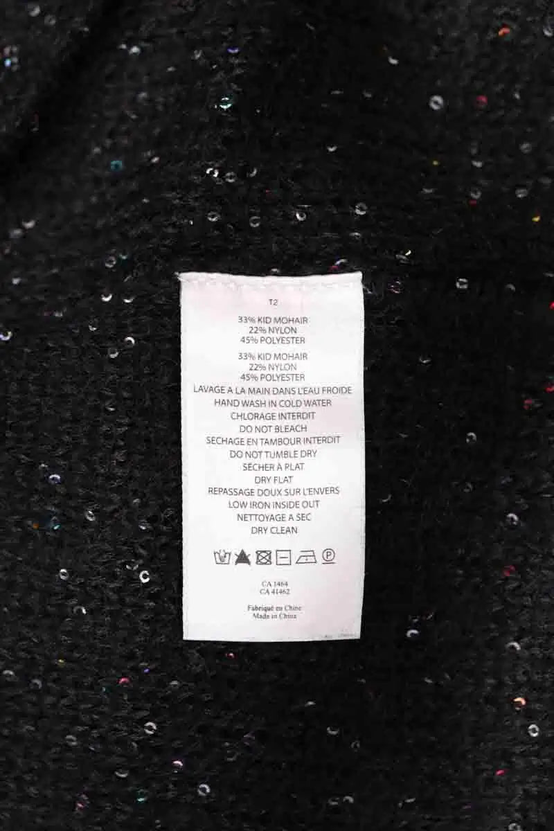 Pull Des Petits Hauts Noir en Laine