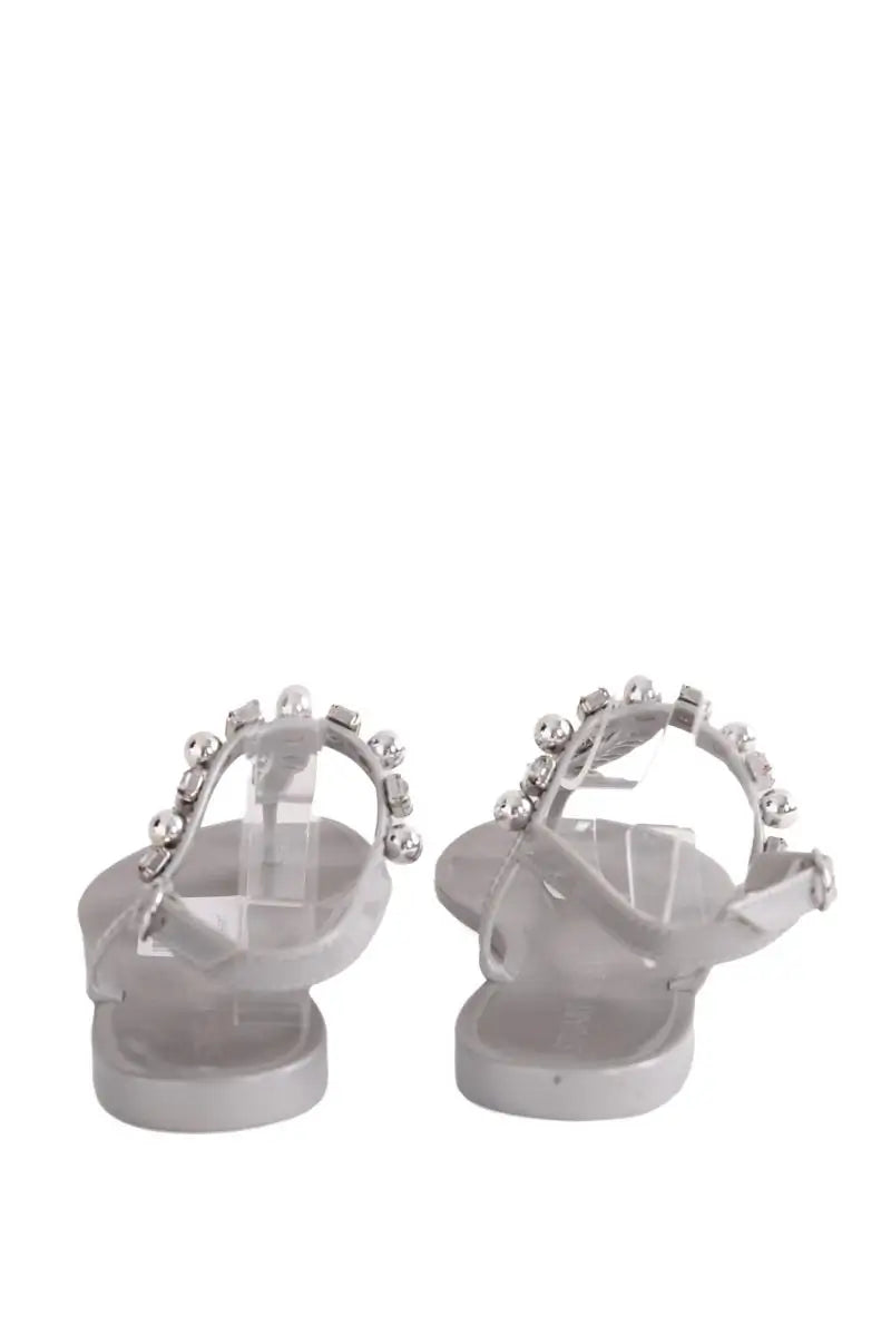 Sandales Stuart Weitzman Gris en Caoutchouc