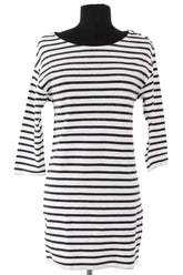 Robe Maje Blanc en Coton, taille S - Seconde Main
