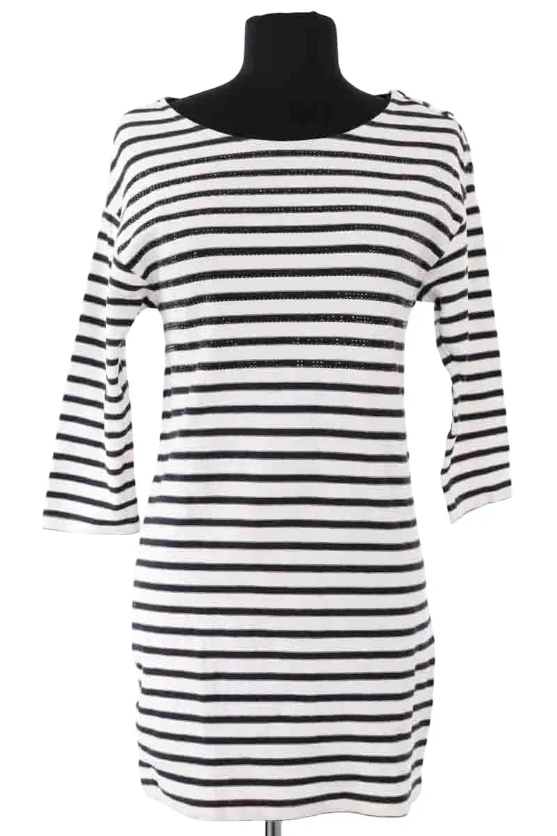 Robe Maje Blanc en Coton, taille S - Seconde Main