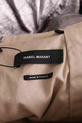 Jupe Isabel Marant Argent en Cuir