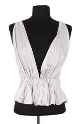 Blouse kalita Gris en Soie, taille S - Seconde Main