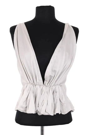 Blouse kalita Gris en Soie, taille S - Seconde Main