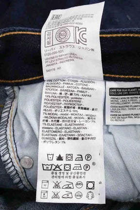 Jean slim Levi's 712 slim Bleu en Coton