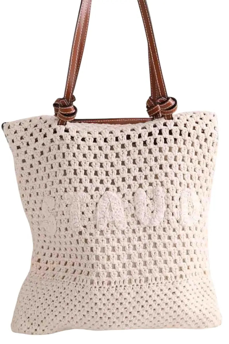 Cabas Staud Beige en Coton - Seconde Main