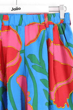 Mini jupe Make My Lemonade Bleu en Viscose