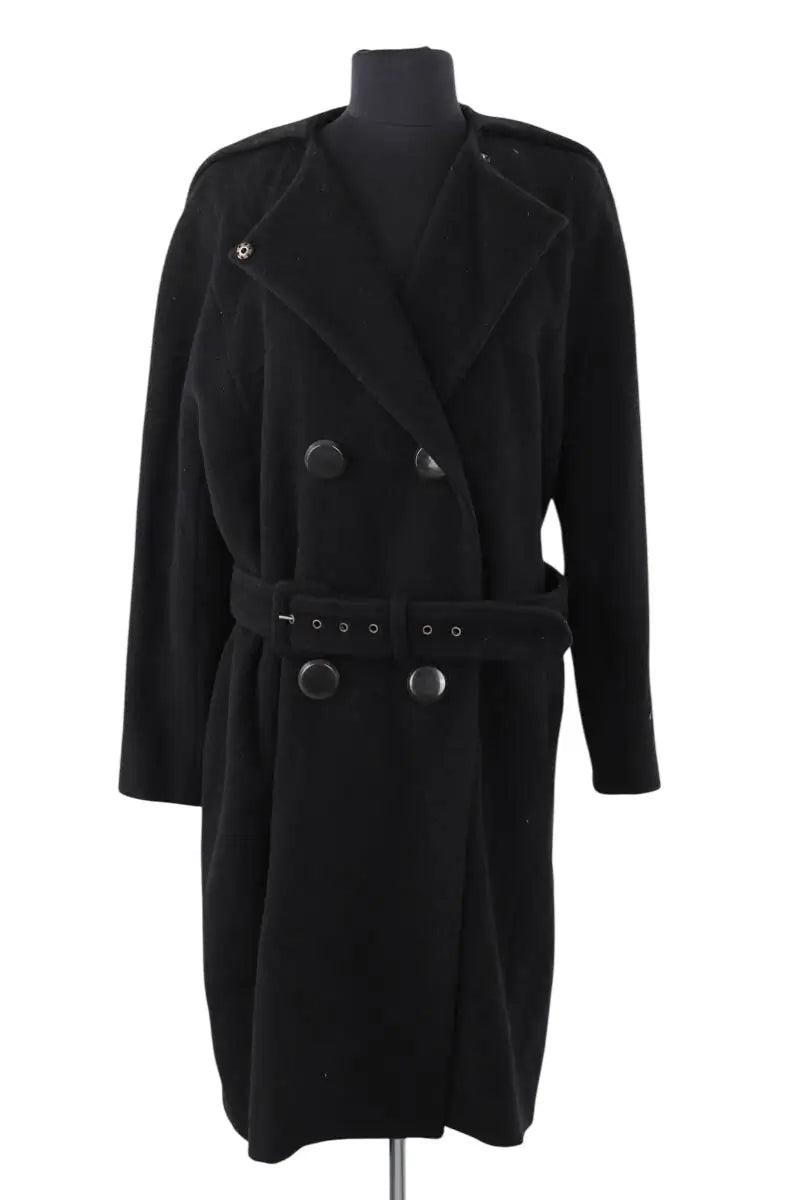 Manteau Kenzo Noir en Laine, taille L - Seconde Main