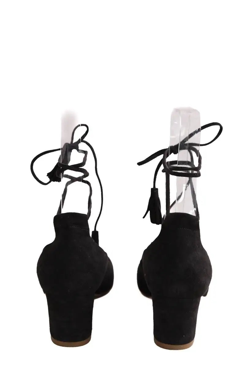 Talons Sézane Anthracite en Daim