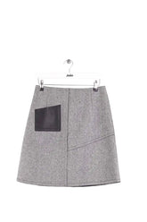 Jupe Sandro Gris en Laine, taille XS - Seconde Main