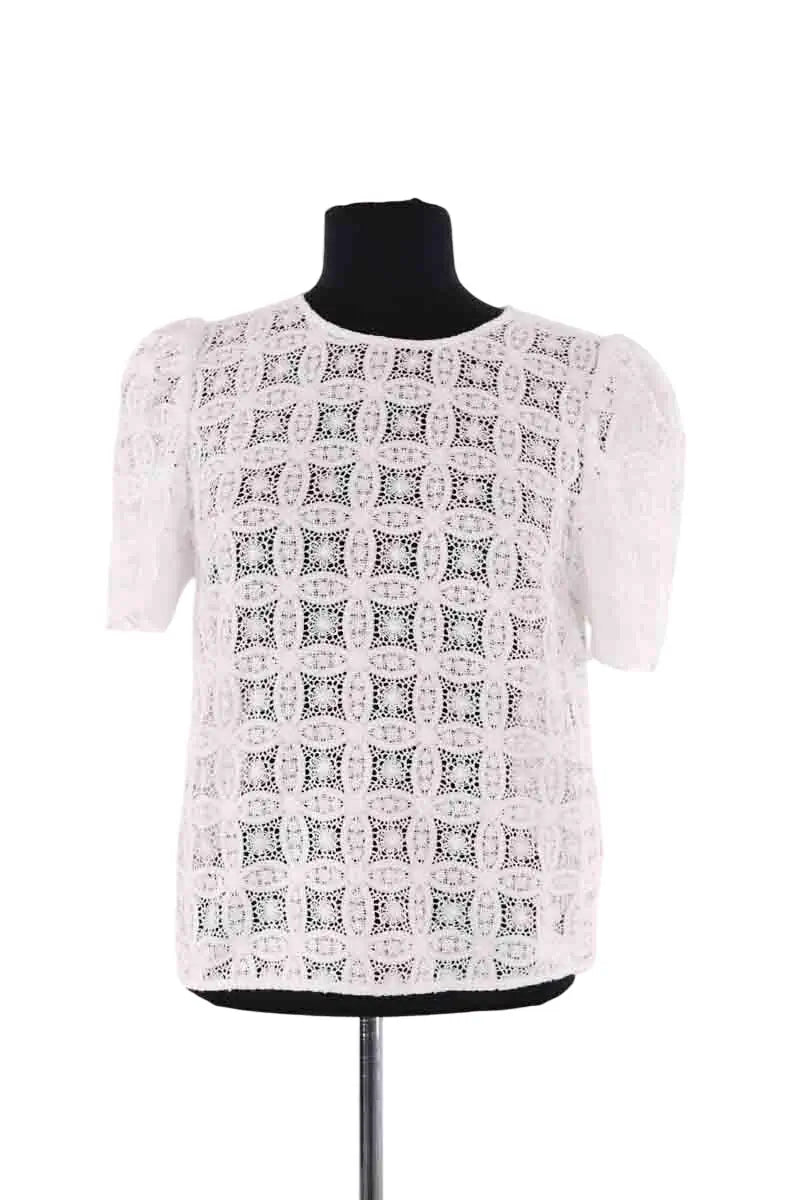 Blouse Sézane Blanc en Coton, taille XS - Seconde Main