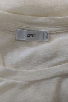 Top sans manche Closed  Blanc