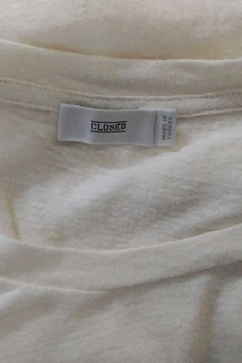 Top sans manche Closed  Blanc