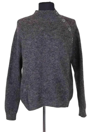 Pull Sézane Gris en Synthétique, taille S - Seconde Main