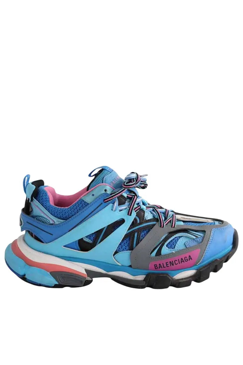 Baskets Balenciaga Bleu en Cuir, taille 40 - Seconde Main