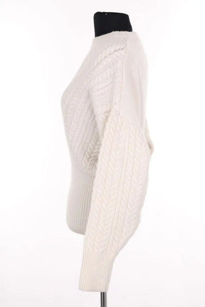 Pull Tara Jarmon Blanc en Laine
