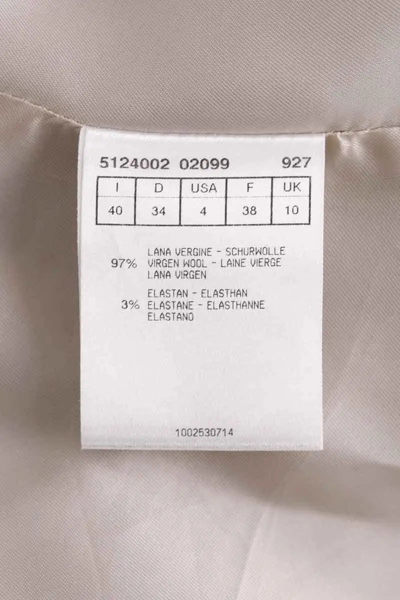 Blazer Boss Beige en Laine