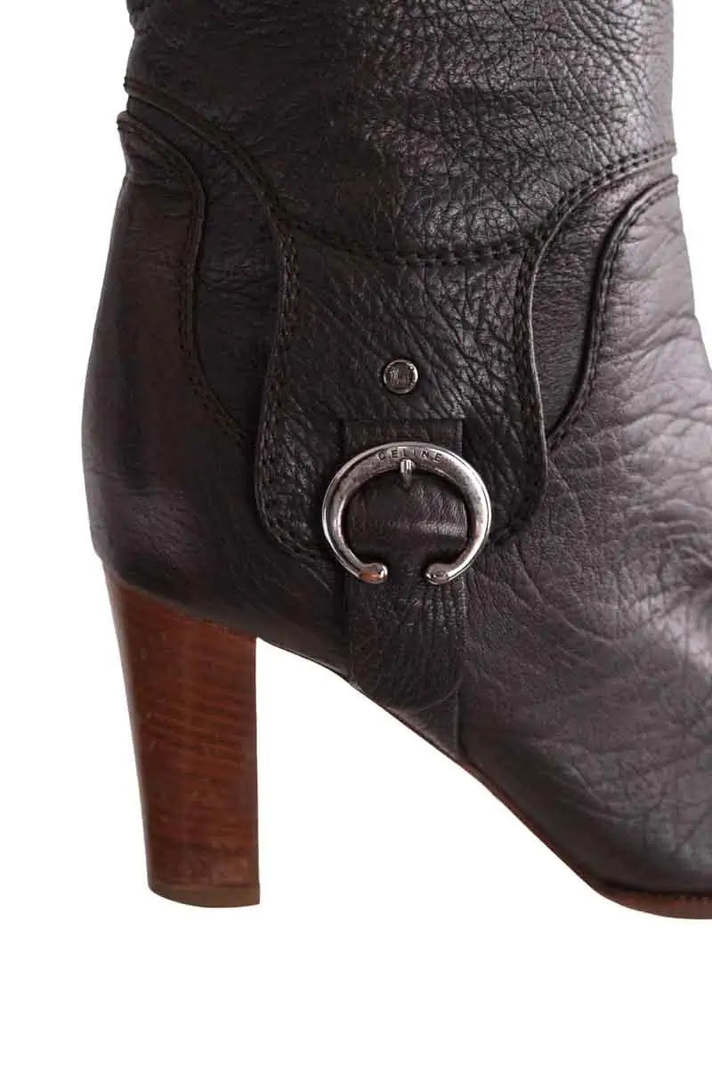 Bottes Celine Marron en Cuir