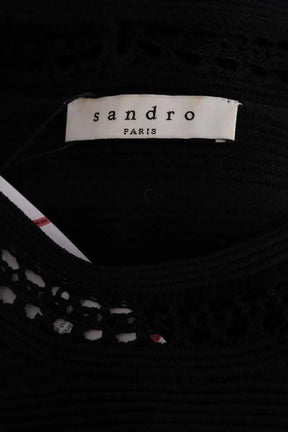 Robe Sandro Noir en Viscose