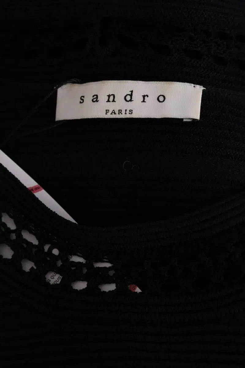 Robe Sandro Noir en Viscose