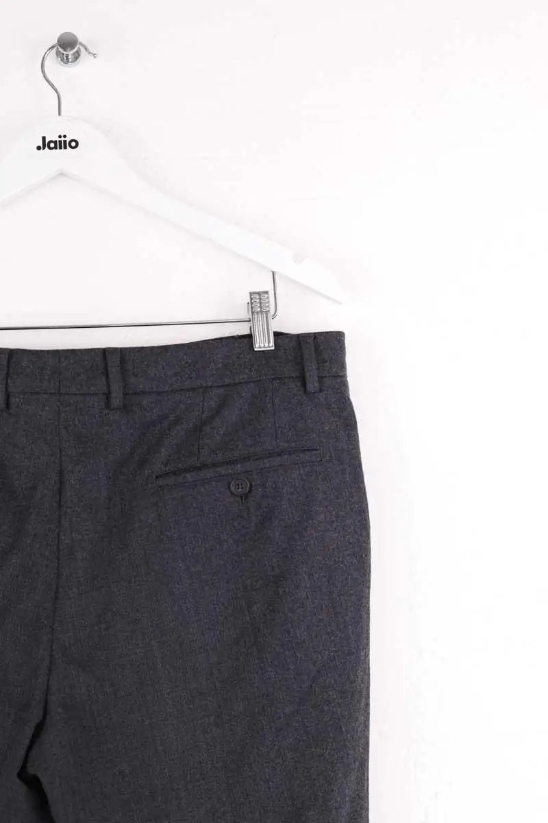 Pantalon droit Ami Anthracite en Laine