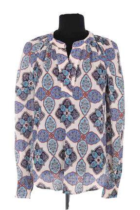 Blouse Claudie Pierlot Bleu en Synthétique, taille XS - Seconde Main
