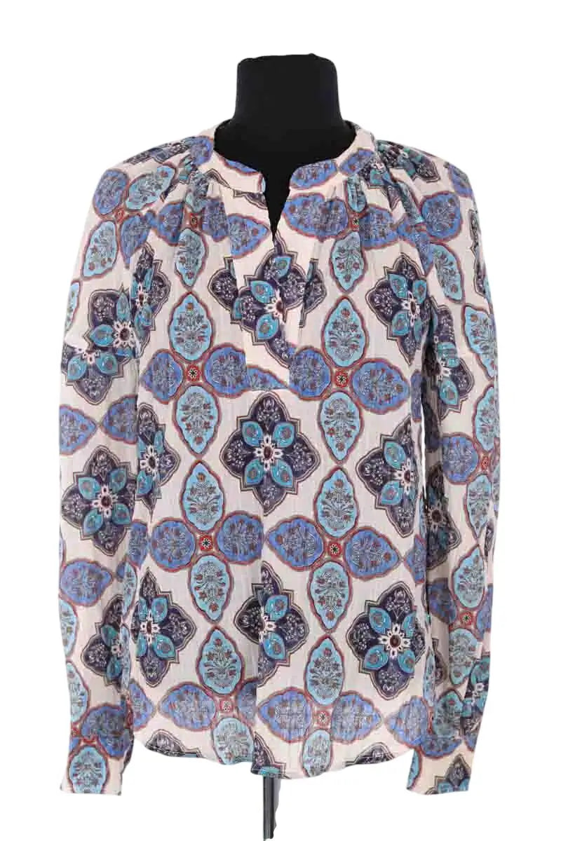 Blouse Claudie Pierlot Bleu en Synthétique, taille XS - Seconde Main
