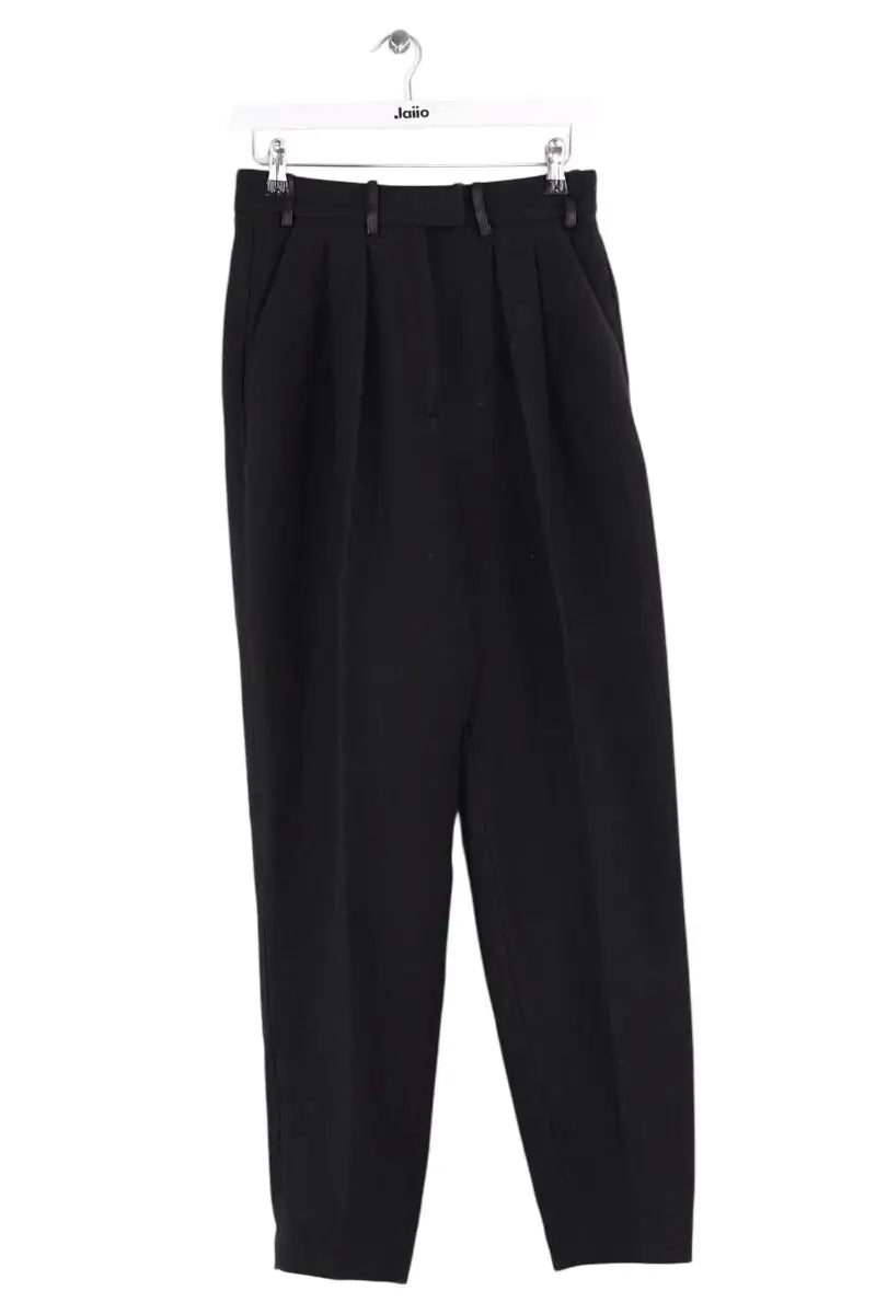 Pantalon droit The Kooples Noir en Coton, taille XS - Seconde Main