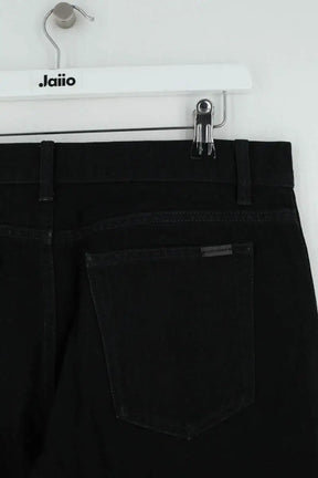 Jean droit Saint Laurent Noir en Coton