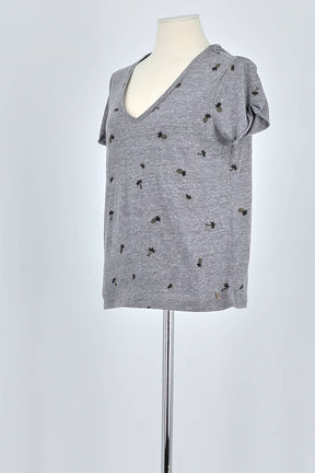 T-shirt Des Petits Hauts  Gris