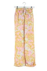 Pantalon droit The Kooples Jaune en Soie, taille XS - Seconde Main