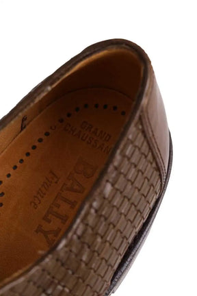 Chaussures à lacets Bally Marron en Cuir