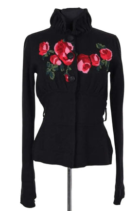 Cardigan Kenzo Noir en Laine, taille S - Seconde Main