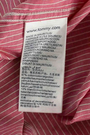 Chemise Tommy Hilfiger Rose en Coton