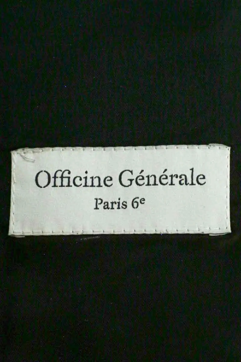 Manteau Officine Générale Noir en Laine