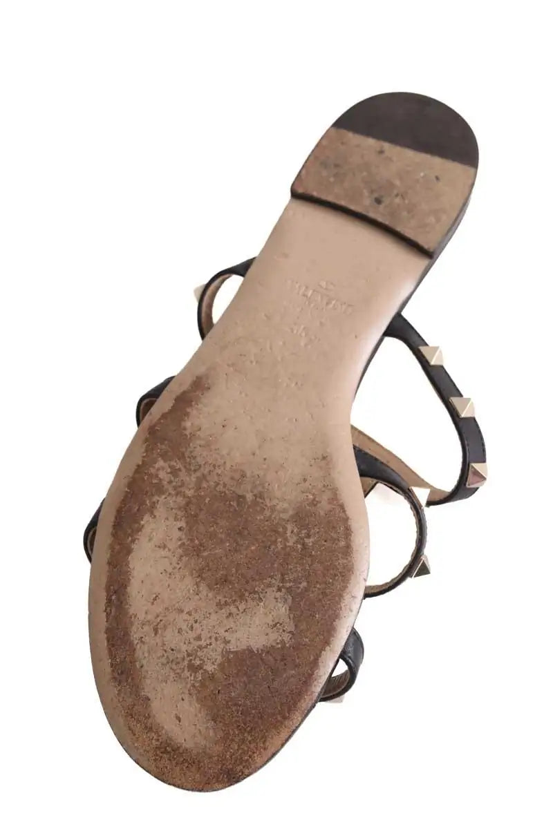 Sandales Valentino Noir en Cuir