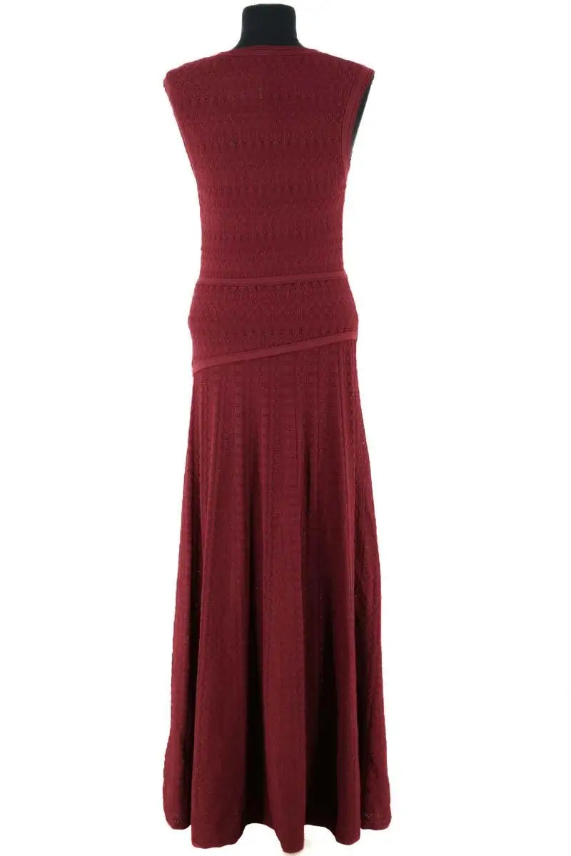 Robe sans manches Sandro Bordeaux en Viscose