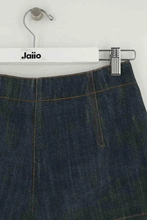 Mini short Alaïa Bleu en Coton