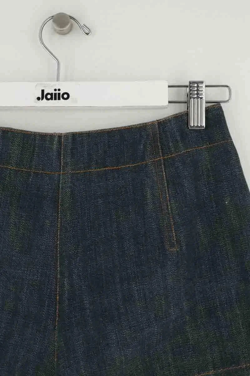 Mini short Alaïa Bleu en Coton