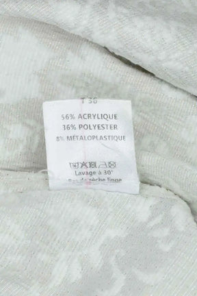 Pantalon droit Saaj Ecru en Coton