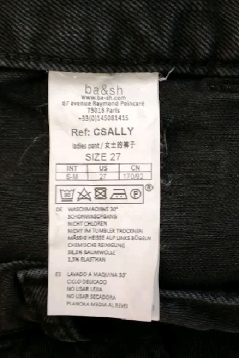 Jean slim Bash  Noir
