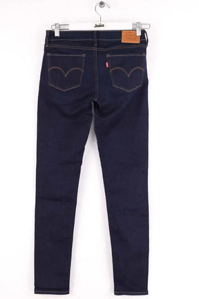 Jean slim Levi's 711 skinny Marine en Coton