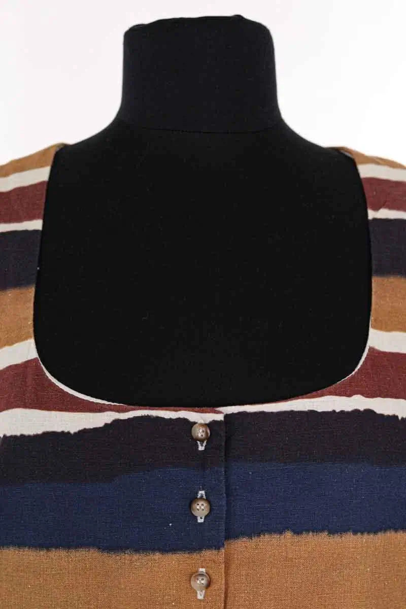 Top sans manche Sézane Multicolore en Lin