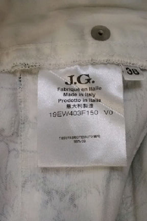 Jean slim John Galliano  Blanc